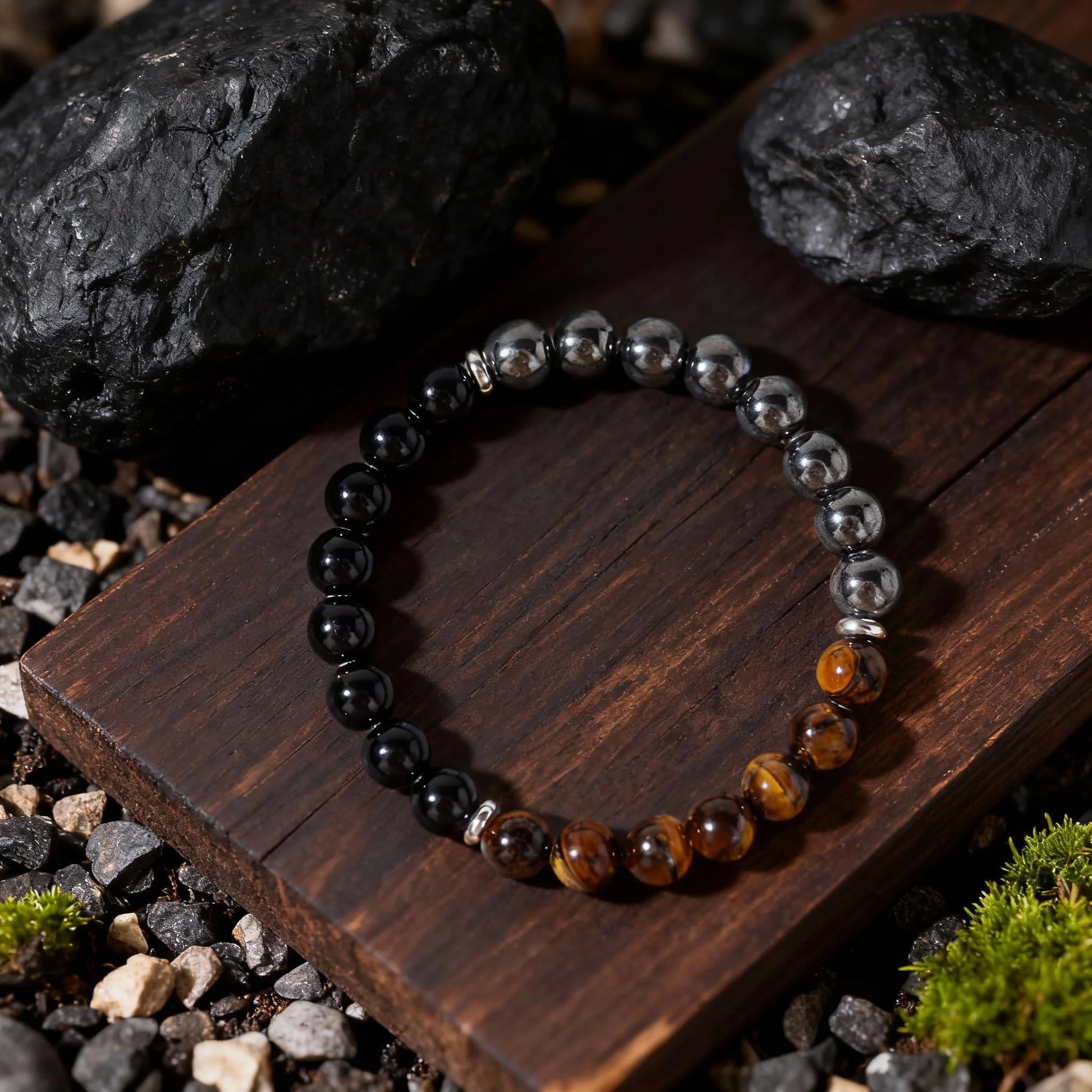 Elegant crystal bracelet offering energy protection and promoting positive vibrations throughout the day