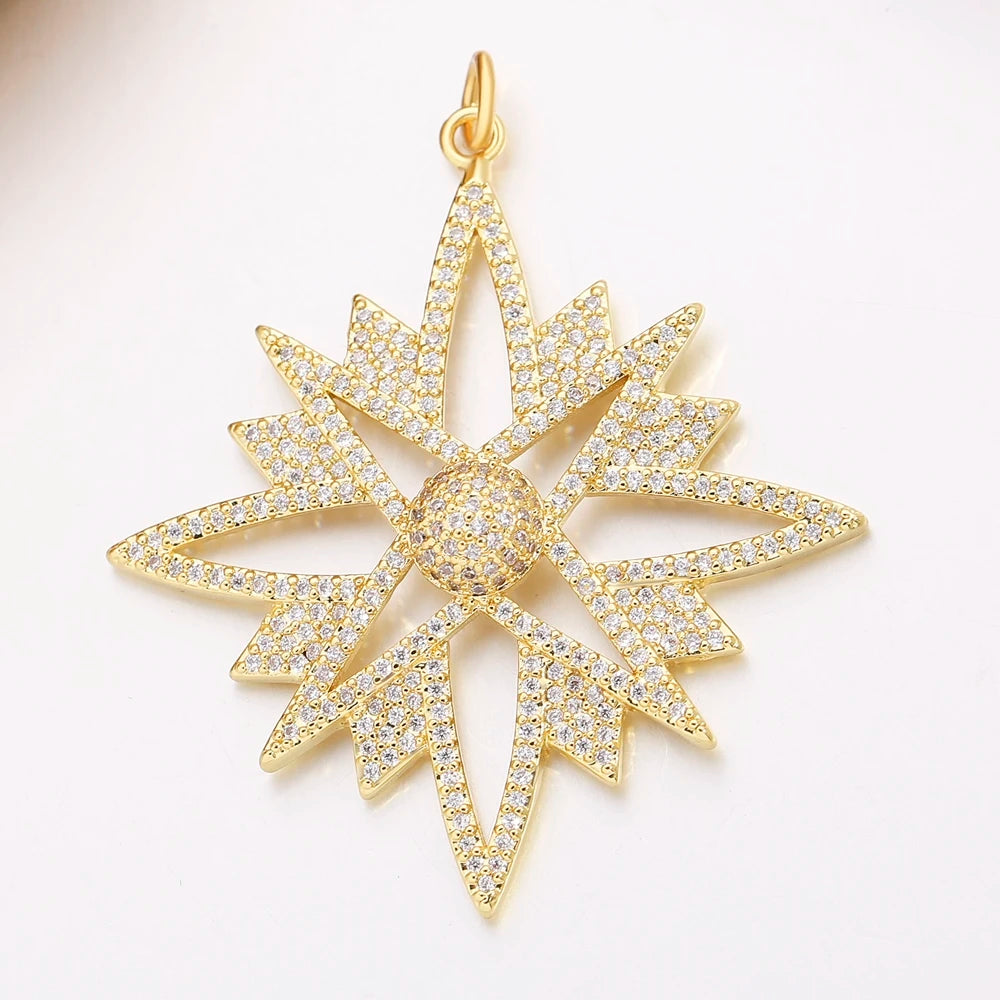 Evil eye gold plated charm pendant for protection DIY jewelry design