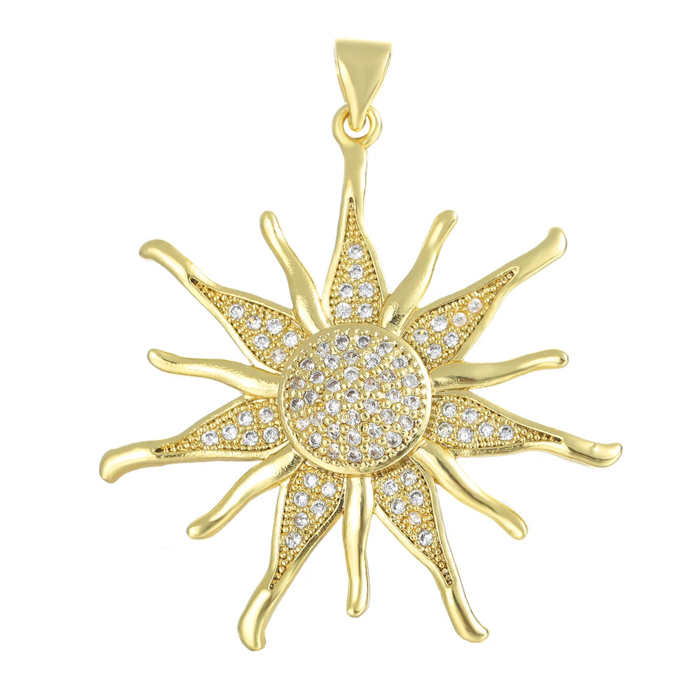 Close up DIY jewelry making charms gold plated pendants for custom design
